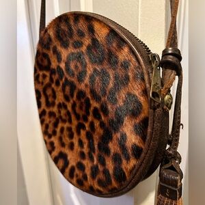 EUC Patricia Nash Leopard Circle Crossbody